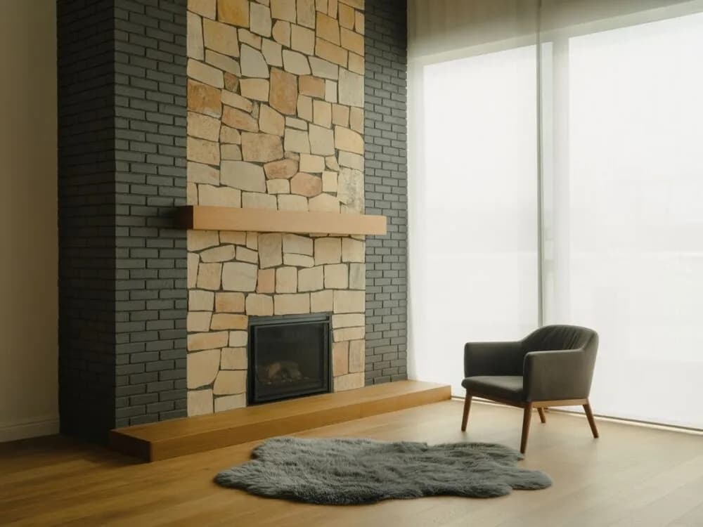 Czym obłożyć komin w salonie? Najlepsze materiały i porady