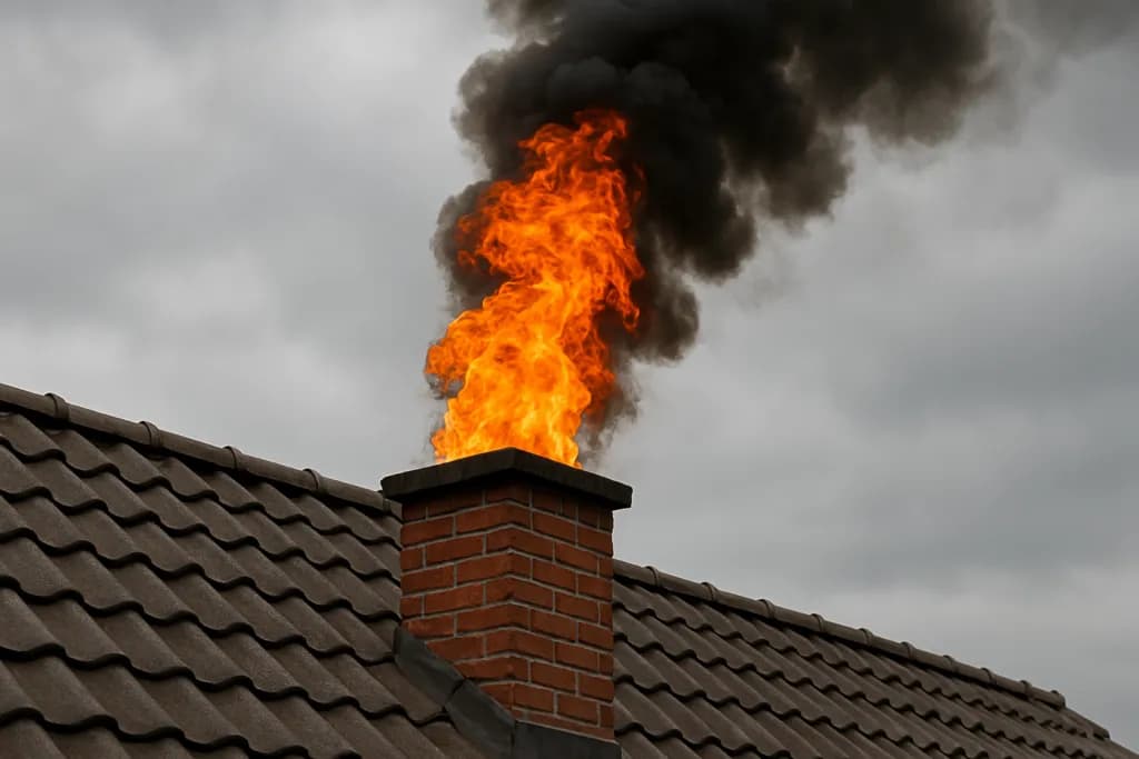 Iskry z komina czy to normalne? Sprawdź niebezpieczeństwa i przyczyny
